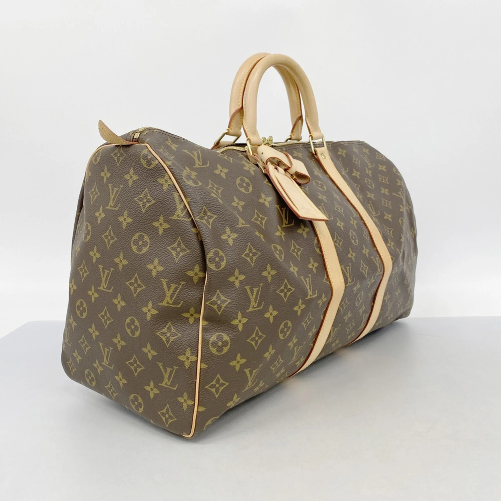 LOUIS VUITTON Brown Monogram Keepall 50 Boston Bag - Picture 2 of 9
